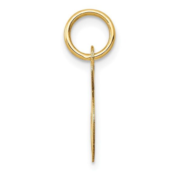 10k Yellow Gold Small Fancy Script Initial S Charm - Picture 2 of 4